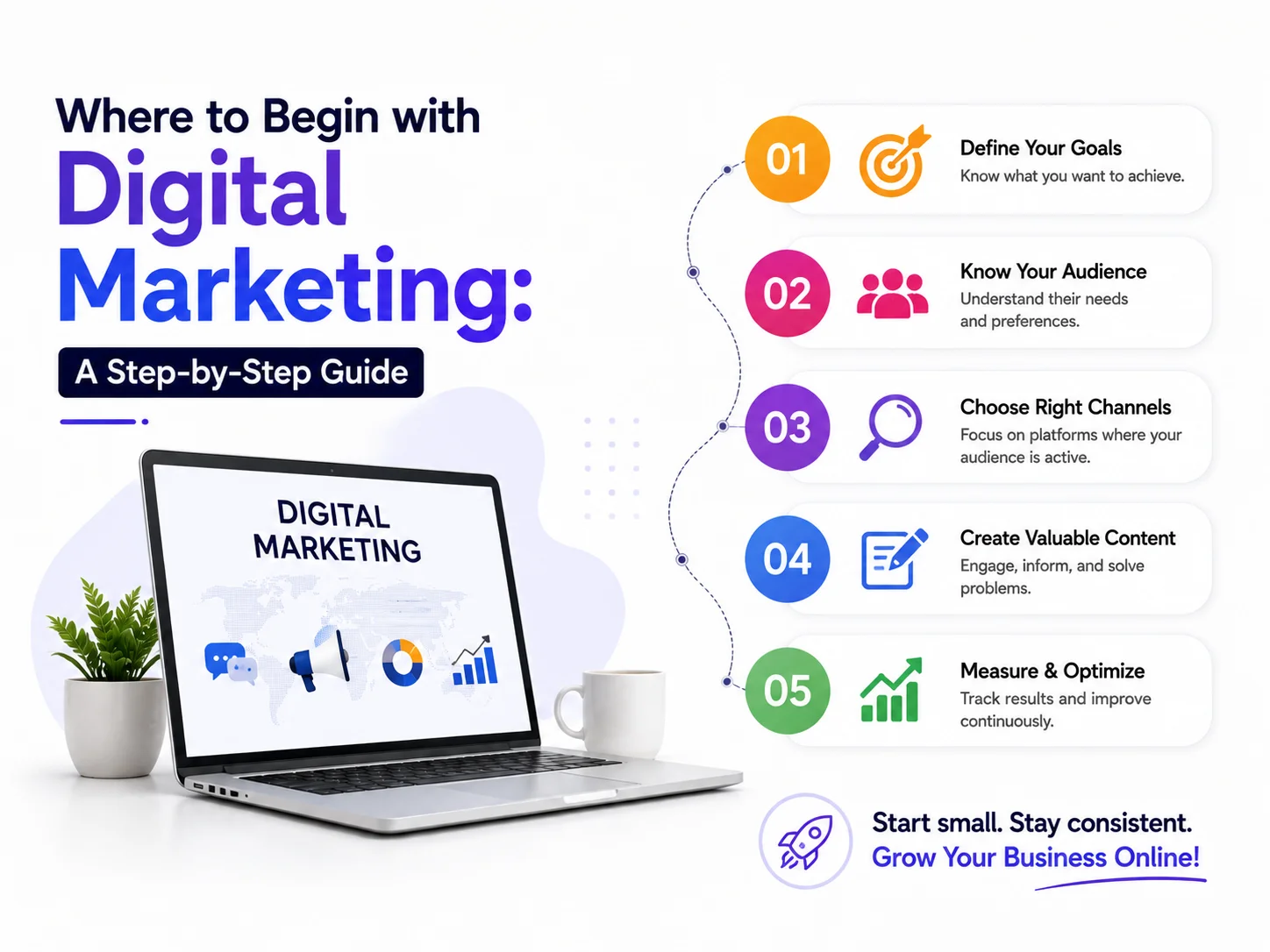 where to begin with digital marketing