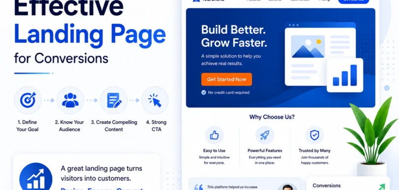 effective landing page for conversions