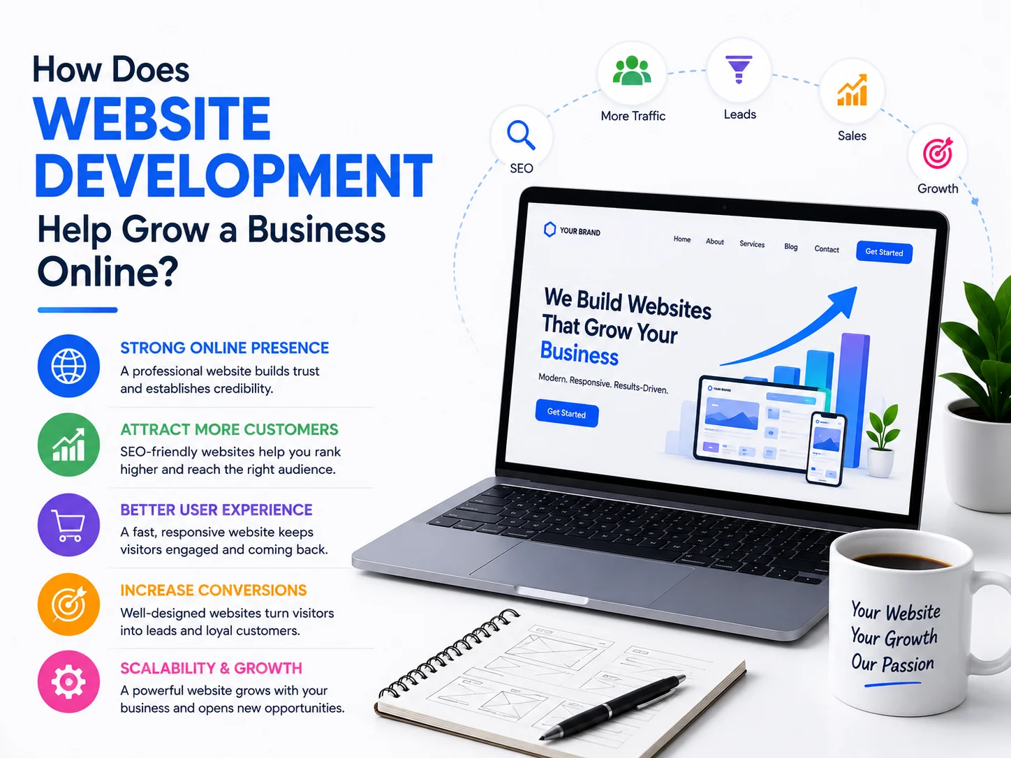 Website Development Help Grow a Business Online
