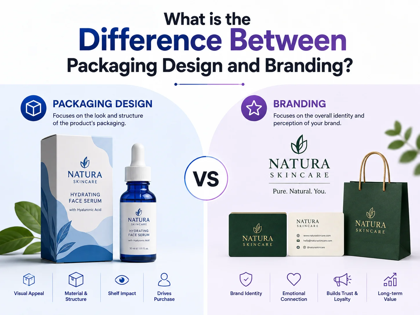 packaging design vs branding