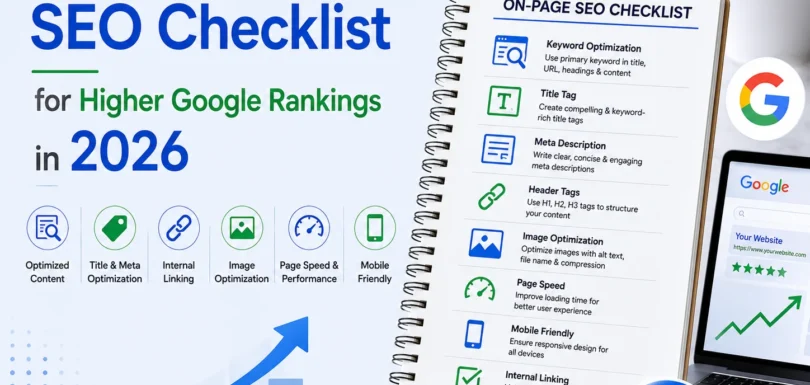on-page SEO checklist 2026