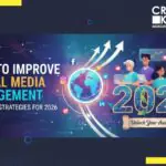 generate illustration banner image for How to Improve Social Media Engagement: 15 Proven Strategies for 2026 in horizontal