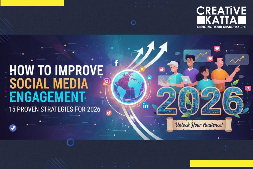 generate illustration banner image for How to Improve Social Media Engagement: 15 Proven Strategies for 2026 in horizontal