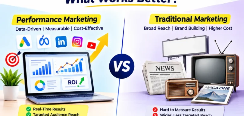 performance marketing vs traditional marketing