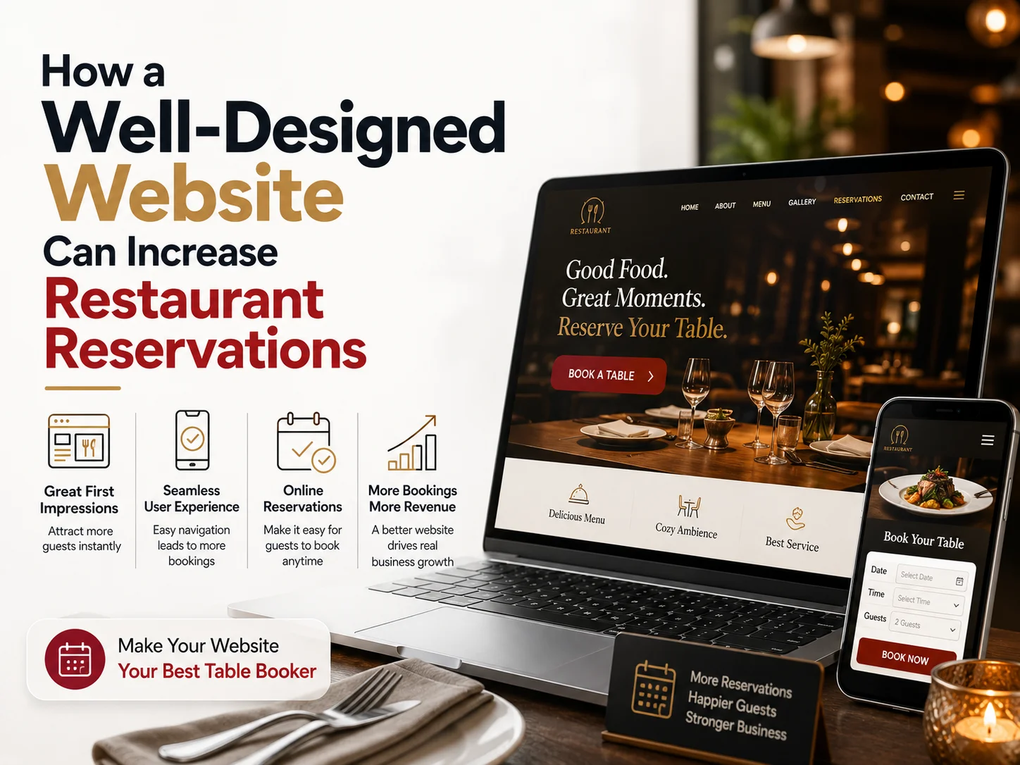 Restaurant website design