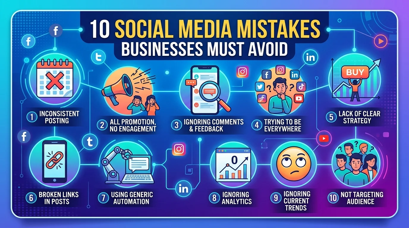 social media marketing mistakes