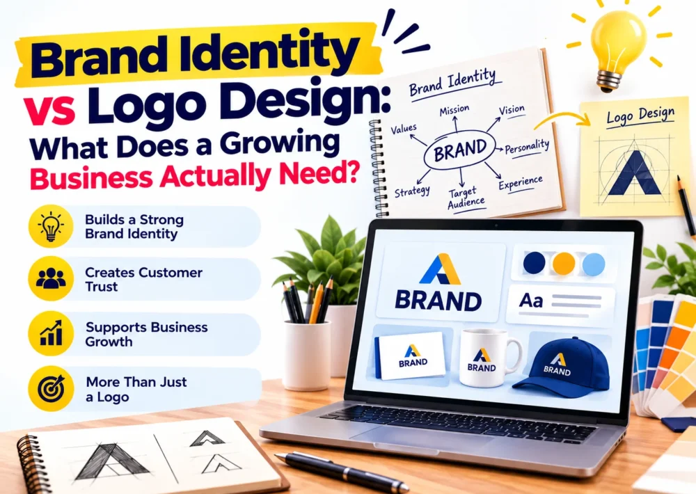 brand identity vs logo design