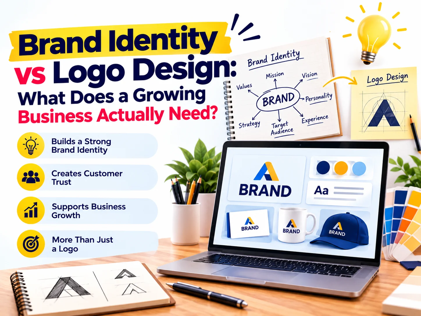 brand identity vs logo design