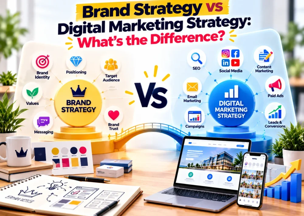 brand strategy vs digital marketing strategy