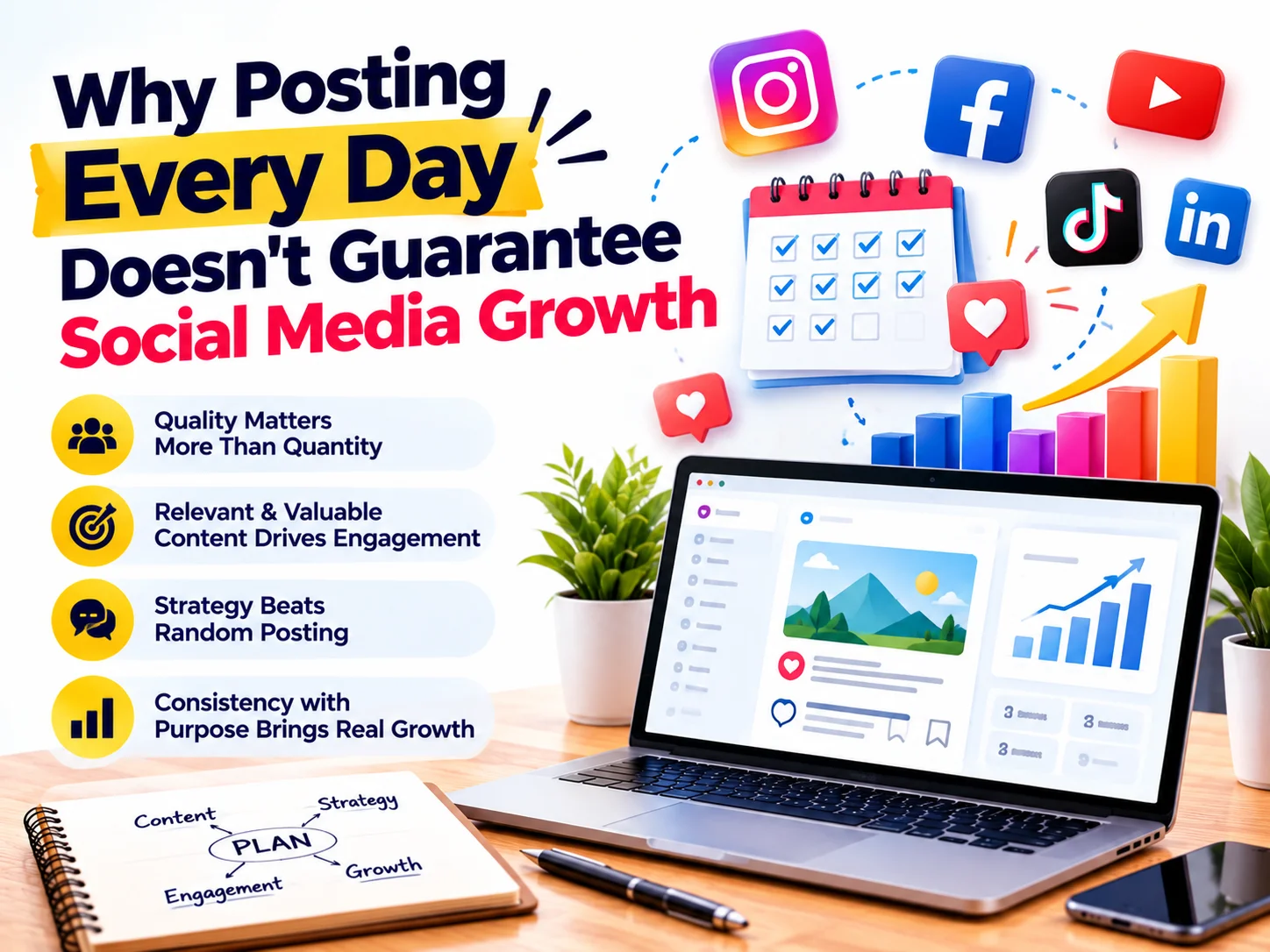posting every day on social media