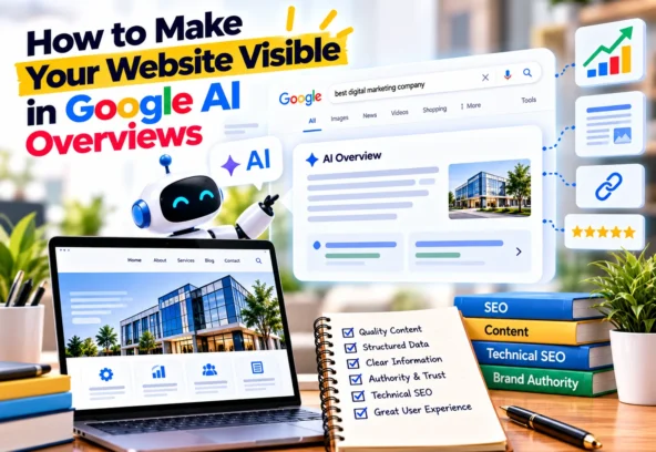 website visible fon search overviews