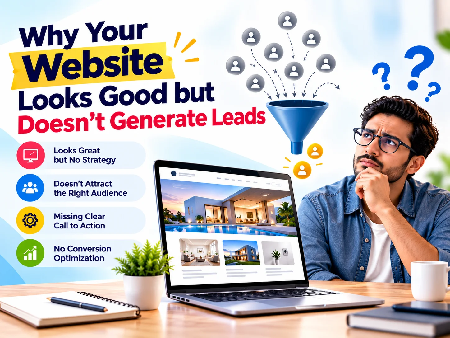 why your website is not generating leads