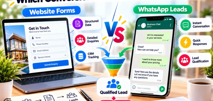Website Forms vs WhatsApp Leads